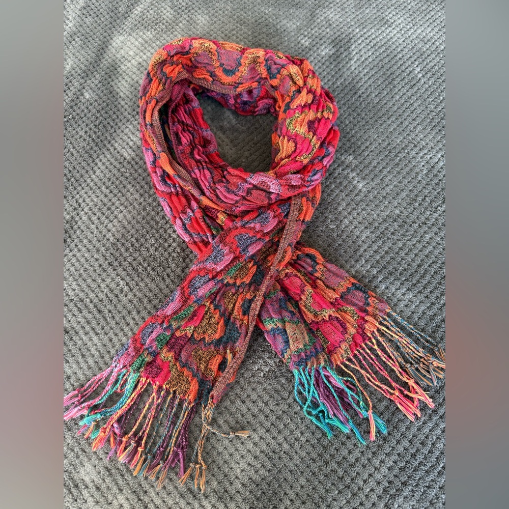 Colorful Patterned Women's Scarf